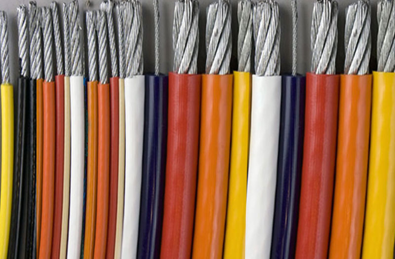 colored jacketed cable